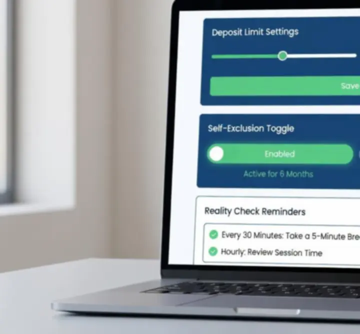 Tableau de bord d'outils de contrôle des paris en ligne